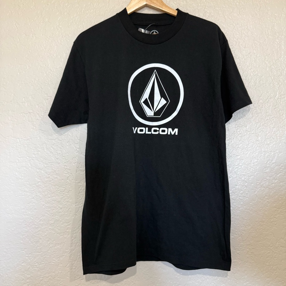 Volcom Crisp Stone T-Shirt in Black Size Medium 3S Streetwear Versatile Casual